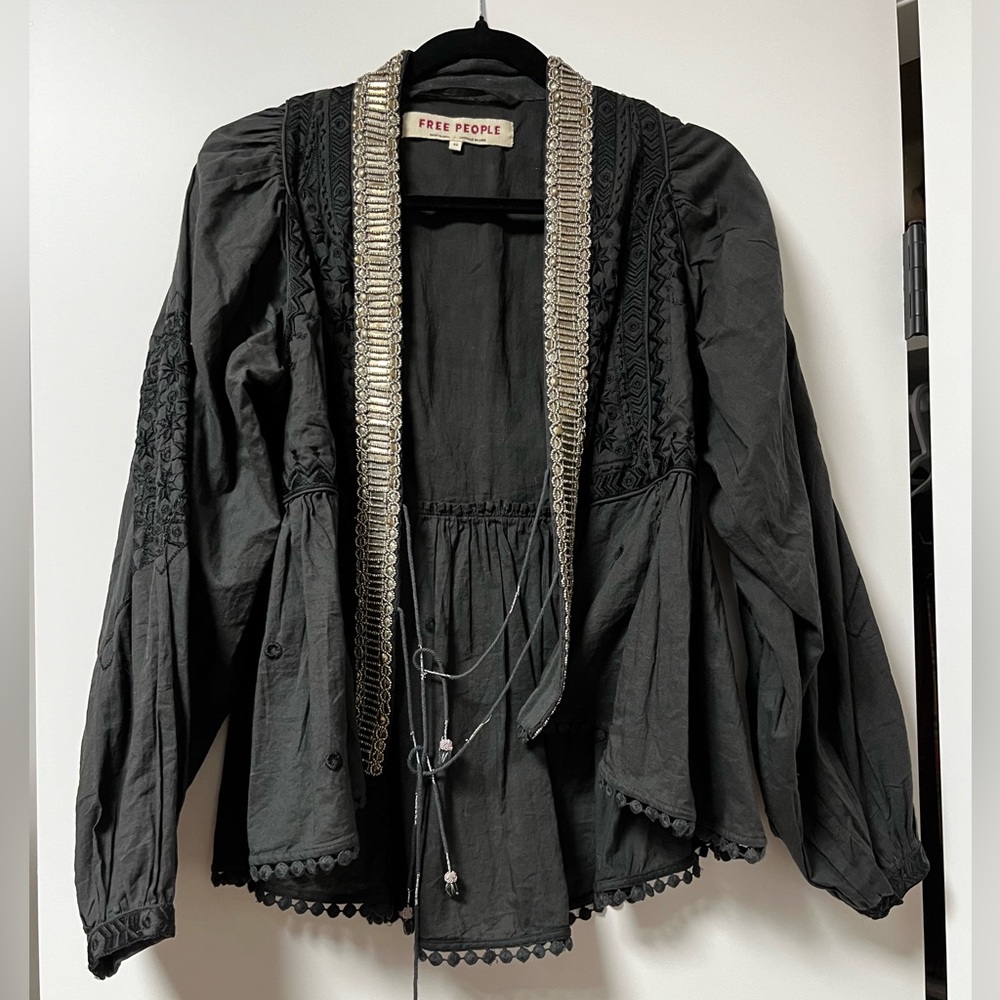 Free People Beaded Top